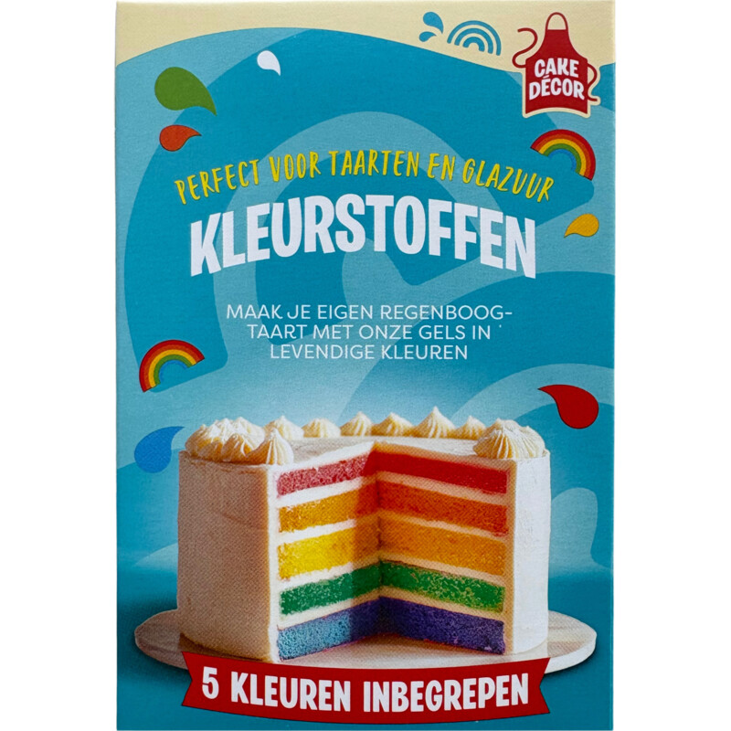 Cake Décor Kleurstoffen regenboogtaart
