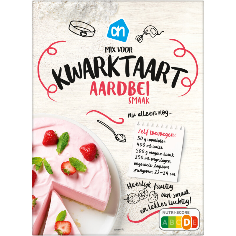 AH Mix voor kwarktaart aardbeien