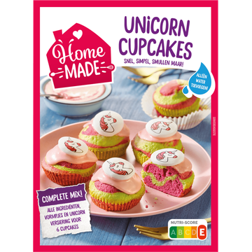 Homemade Mix voor unicorn cupcakes