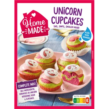 Homemade Mix voor unicorn cupcakes