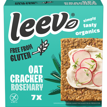 Leev Havercrackers rozemarijn glutenvrij