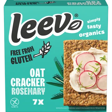 Leev Havercrackers rozemarijn glutenvrij