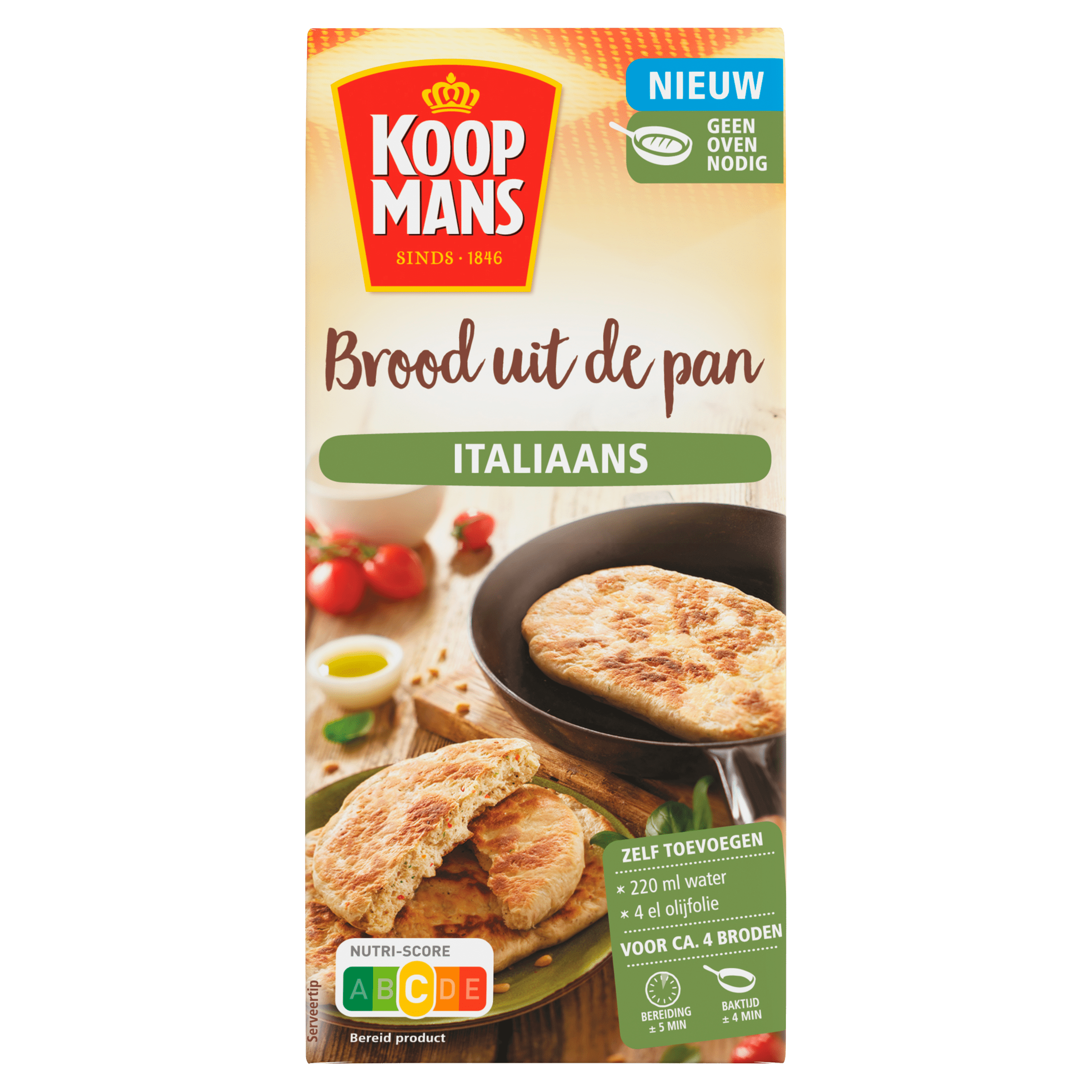 Koopmans Brood uit de pan Italiaans