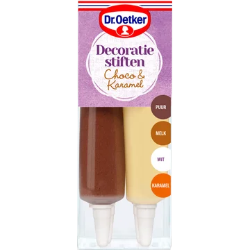 Dr. Oetker Decoratie stiften choco & karamelsmaak