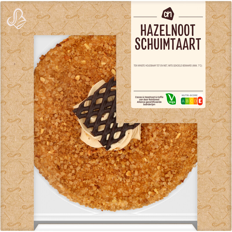 AH Hazelnootschuimtaart