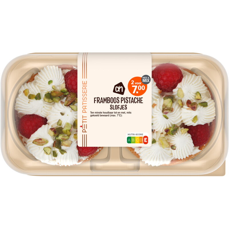 AH Framboos pistache slofjes