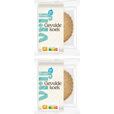 AH Glutenvrij Gevulde koek 2-pack