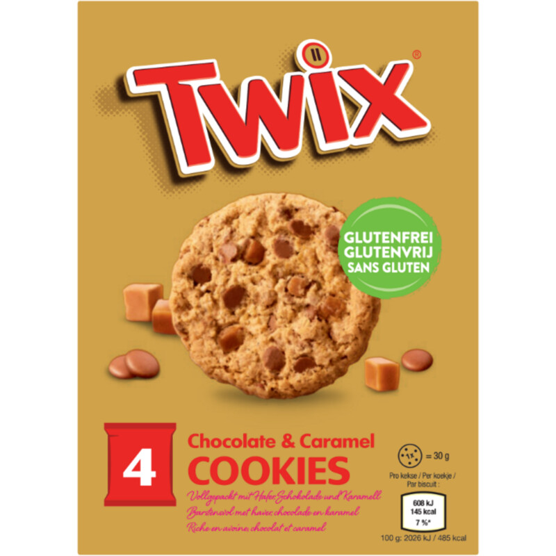 Twix Chocolate & caramel cookies gluten free
