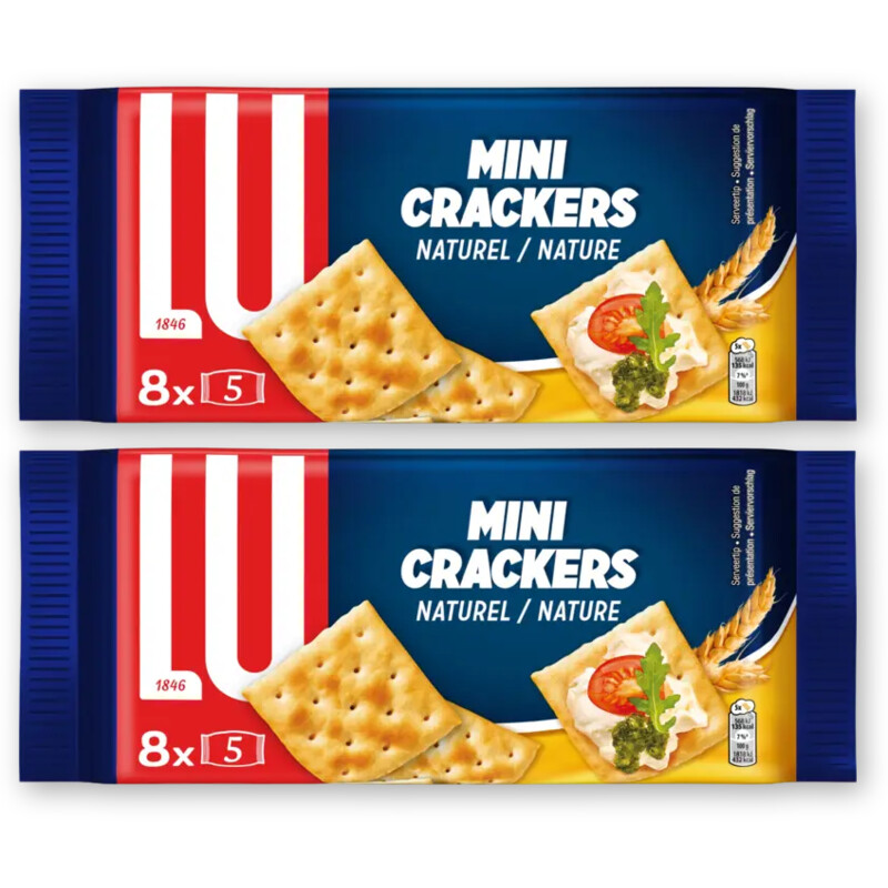 LU Mini crackers naturel 2-pack