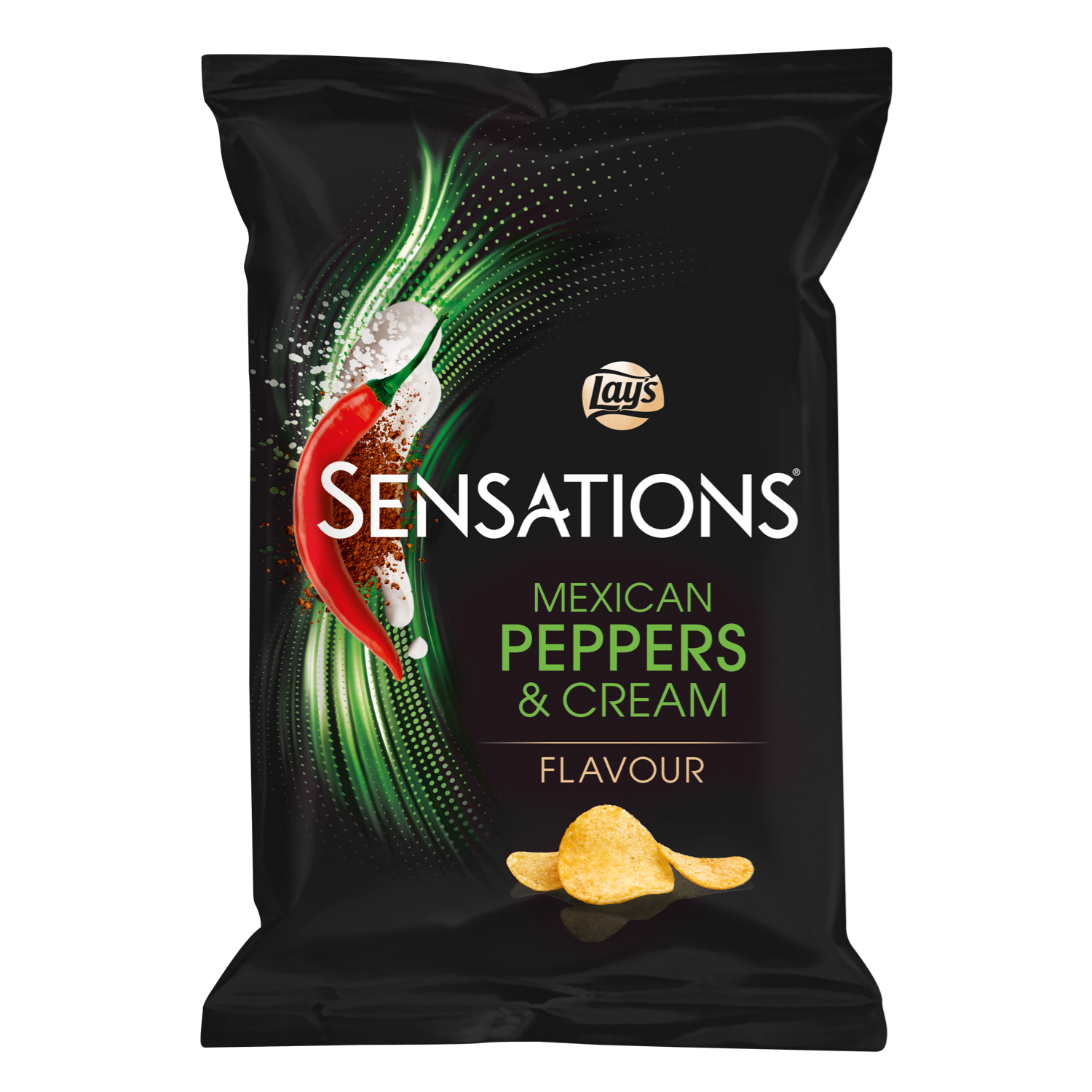 Lay's Sensations Mexican peppers & cream