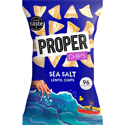 Proper Sea salt lentil chips