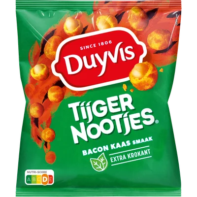 Duyvis Tijgernootjes bacon kaas