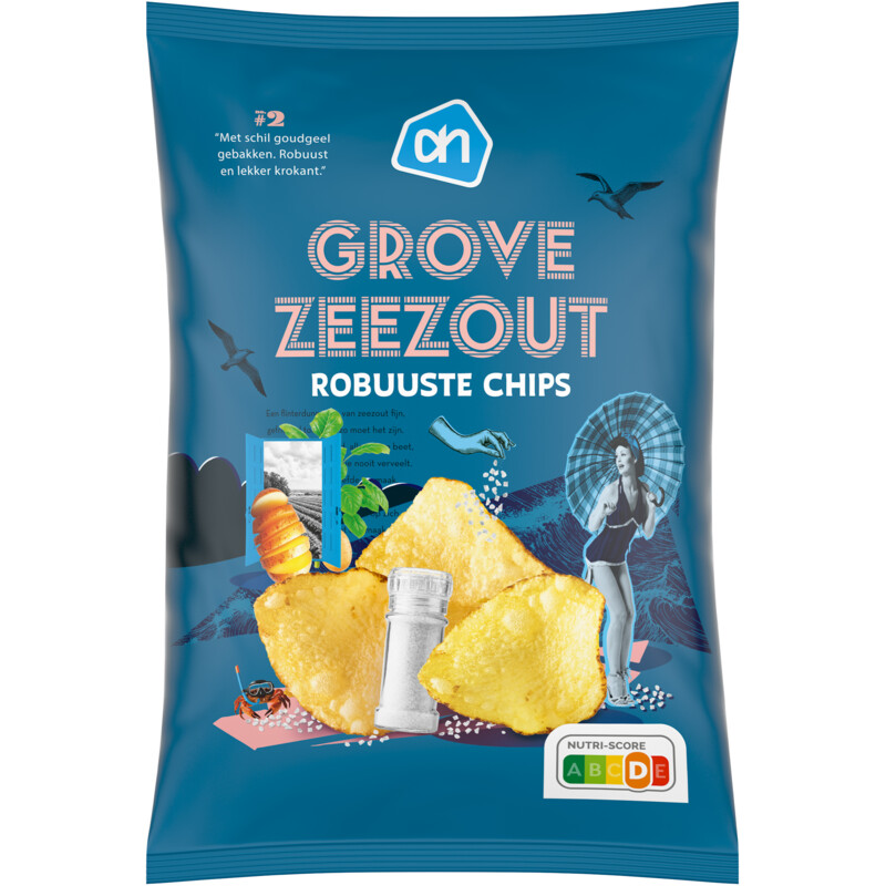 AH Robuuste chips grof zeezout