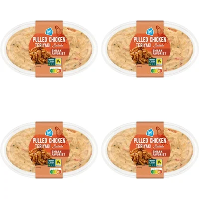 AH Pulled chicken teriyaki salade 4-pack