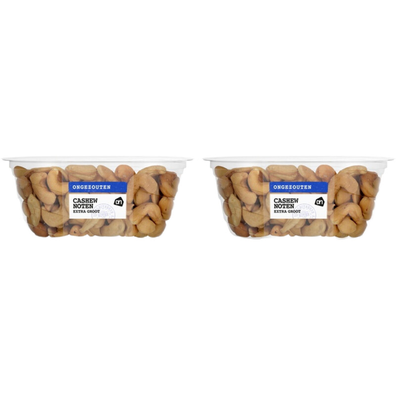 AH Cashewnoten ongezouten 2-pack