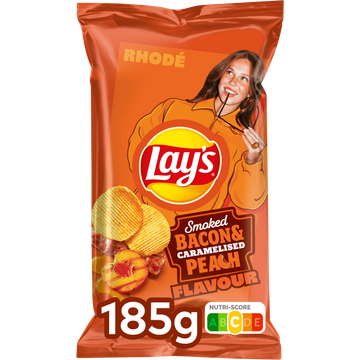 Lay's Smoked bacon & caramelised peach flavour