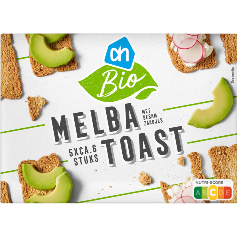 AH Biologisch Melba toast met sesamzaadjes