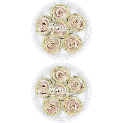 AH Tapas wrap kruidenroomkaas ham 2-pack
