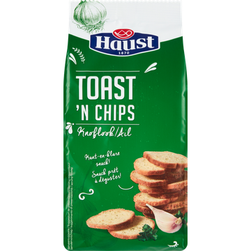 Haust Toast en chips knoflook