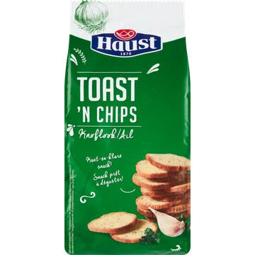 Haust Toast en chips knoflook