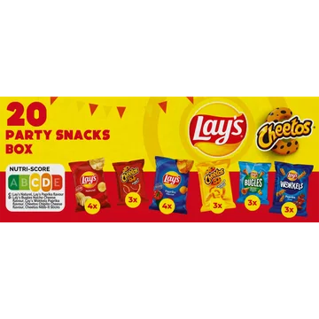 Lay's Partybox chips 20 uitdeelzakjes