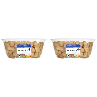 AH Ongezout macadamia's geroosterd 2-pack