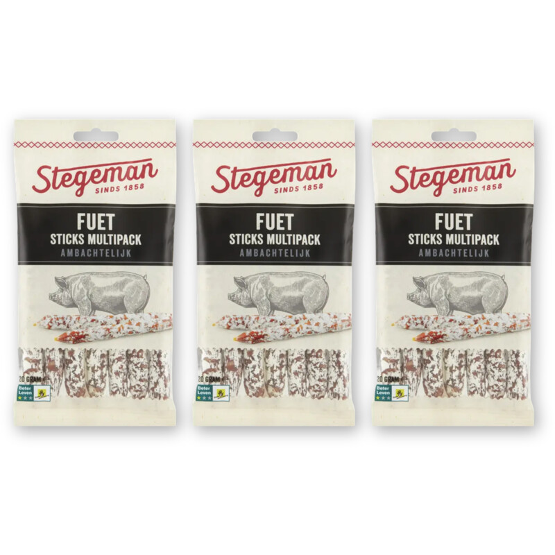 Stegeman Fuet sticks multipack 3-pack