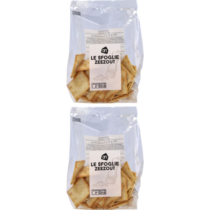 AH Le sfoglie toast met zeezout 2-pack