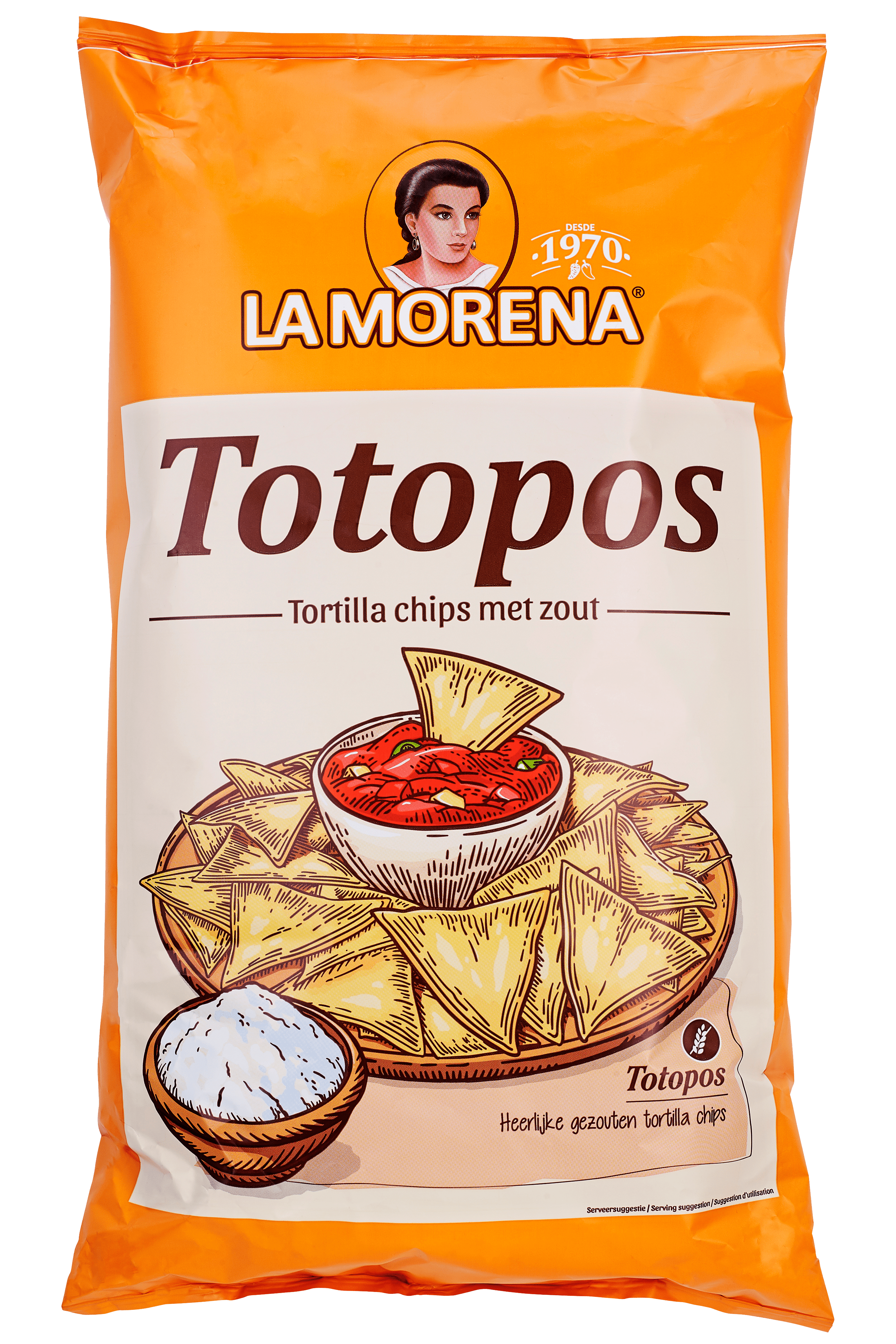La Morena Totopos tortilla chips met zout