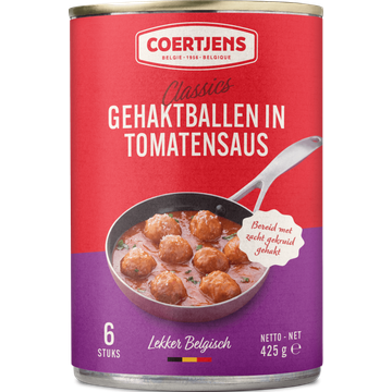 Coertjens Gehaktballen in tomatensaus