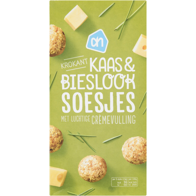 AH Kaas en bieslook soesjes met creme