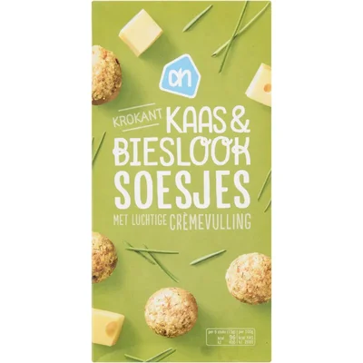 AH Kaas en bieslook soesjes met creme