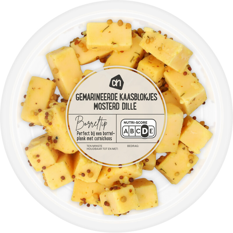 AH Gemarineerde kaasblokjes mosterd dille