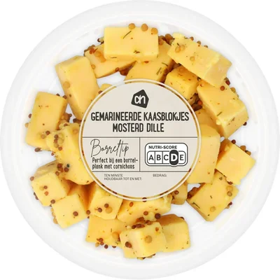 AH Gemarineerde kaasblokjes mosterd dille