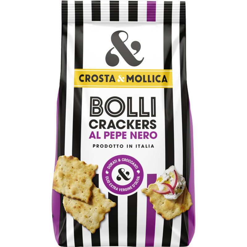 Crosta Mollica Bolli crackers zwarte peper