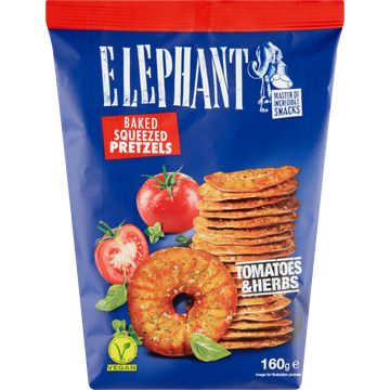 Elephant Pretzels tomatoes & herbs
