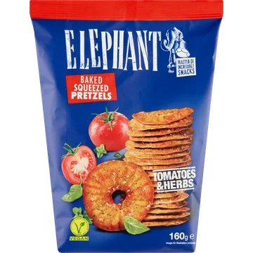 Elephant Pretzels tomatoes & herbs