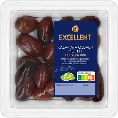AH Excellent Biologische kalamata olijven met pit