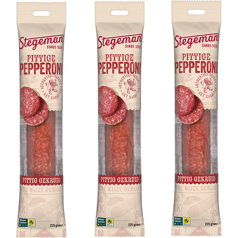 Stegeman Pittige pepperoni 3-pack
