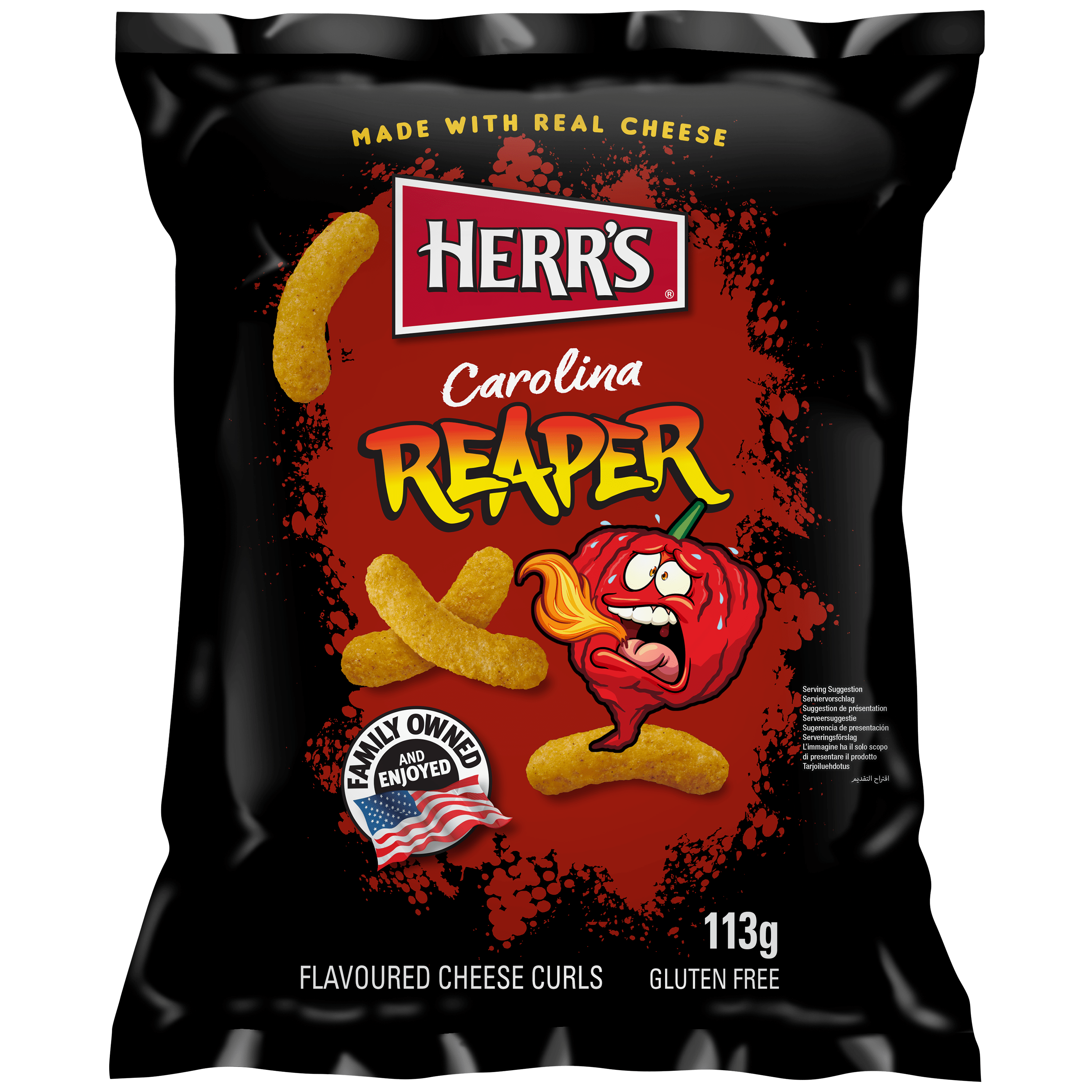 Herr's Jalapeño flavored cheese curls