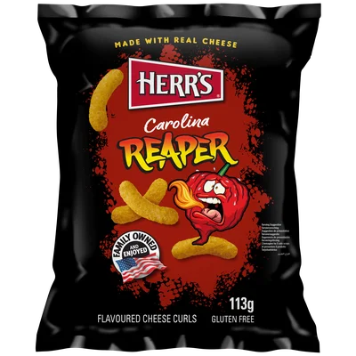 Herr's Jalapeño flavored cheese curls