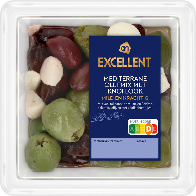 AH Excellent Mediterrane olijfmix met knoflook