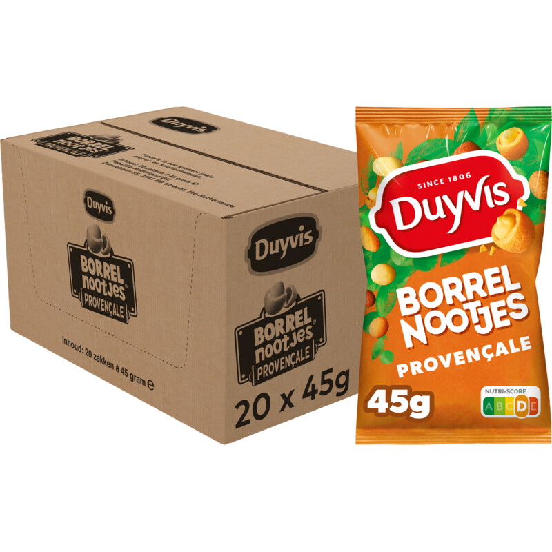 Duyvis Borrelnootjes Provencale 20-pack