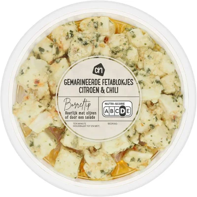 AH Gemarineerde fetablokjes citroen & chili