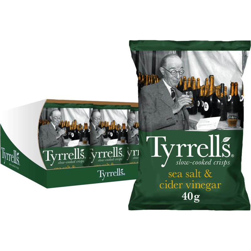 Tyrrells Sea salt & cider vinegar 18-pack