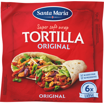 Santa Maria Tortilla wraps original 6x large