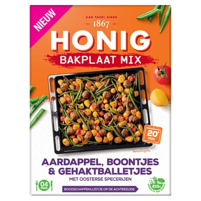 Honig Mix aardappel, boontjes, gehaktballetjes