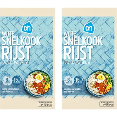 AH Witte snelkook rijst 2-pack