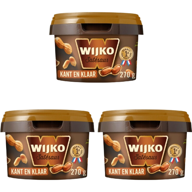 Wijko Satesaus kant en klaar 3-pack