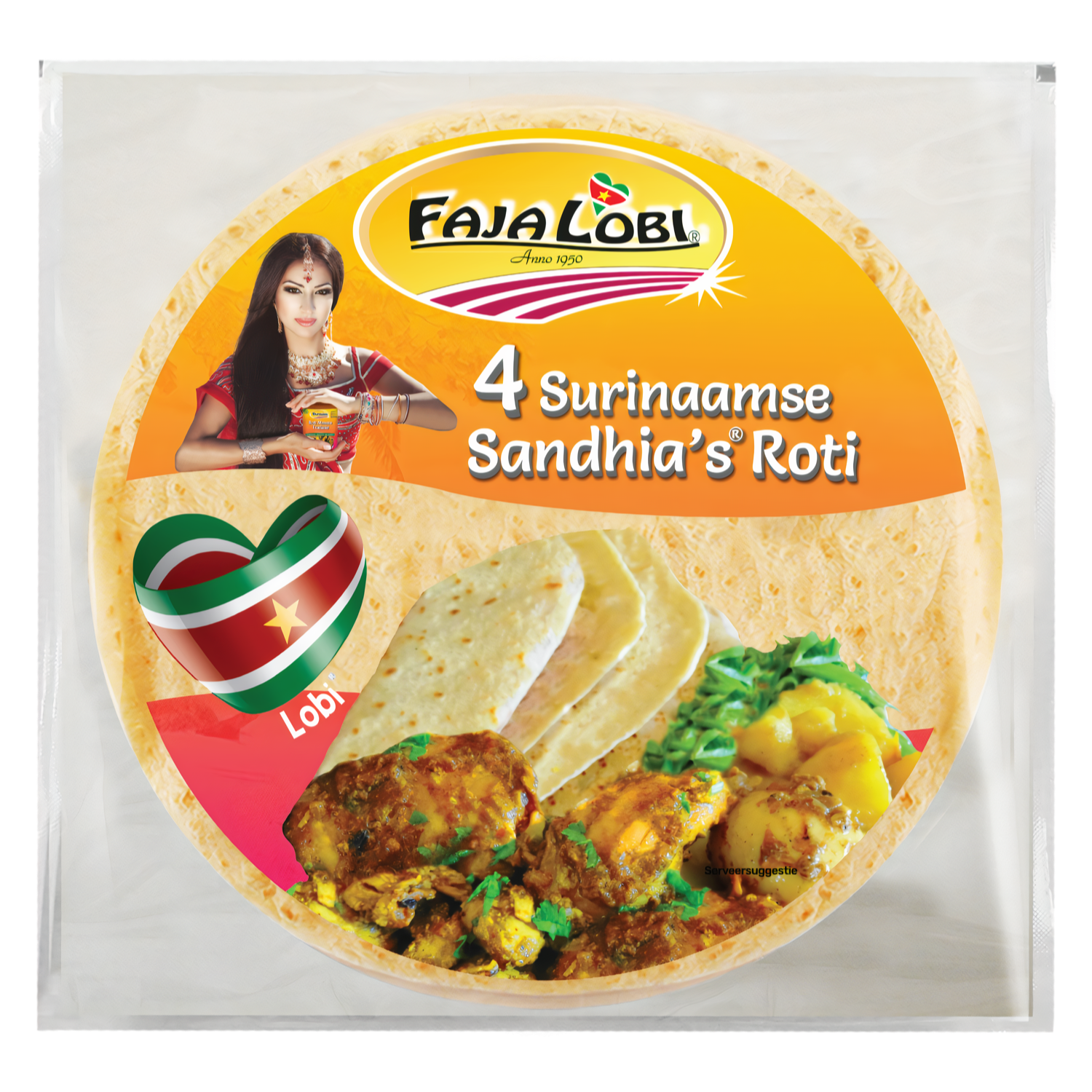 Faja Lobi Surinaamse sandhia's roti